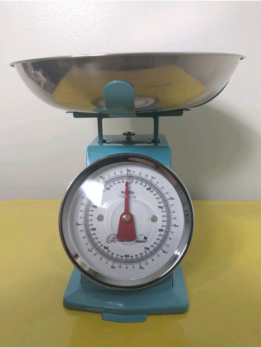 The Pioneer Woman Sweet Rose Mini Analog Kitchen Scale Vintage Floral Teal